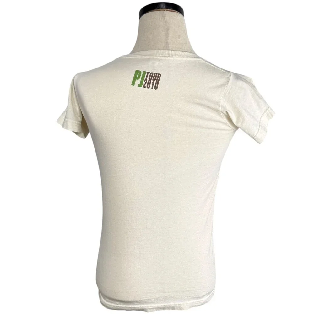 Pearl Jam Tour 2010 Organic Cotton T-Shirt Medium Womens Crew Neck Graphic Tee - Picture 3 of 9